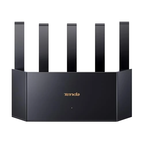 Tenda RX2L Pro AX1500Mbps Router WiFi 6 Dual-Band, 1201Mbps/5GHz and 300Mbps/2.4GHz, 5 High Gain Antennas, 4 Gigabit Ports, Parent Control, WiFi+ Technology, WPA3, Heat Dissipation