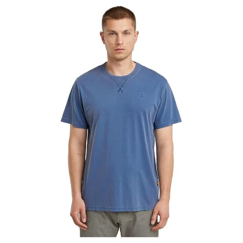 Oferta limitada: G-STAR Nifous T-Shirt, Camiseta para Hombre, Azul (Dutch Blue GD D24449-2653-h177), L de 39.95 € a 19.97 € (ahorro 50%)
