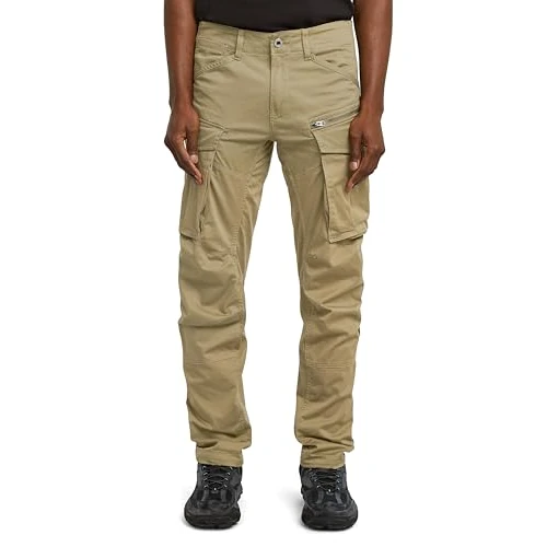 G-STAR Rovic Zip 3D Regular Tapered Pants, Pantaloni, Uomo, Verde Scuro (Ensis Green D02190-5126-6057), 30W / 34L