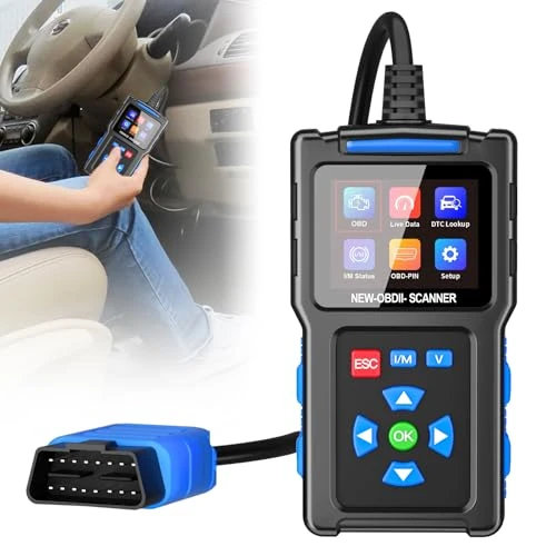 Offerta a tempo: HOSPAOP OBD2 Dispositivo diagnostico per auto, lettore di guasti auto, strumenti diagnostici per tutti i veicoli OBD II, 9 modalità OBD2, 13 lingue, One Touch I/M, rilevamento di tensione, lettore di - 29% da 24.99 € a 17.80 €