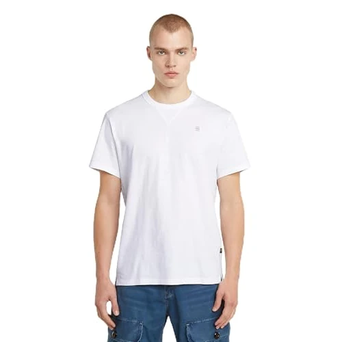 Oferta limitada: G-STAR Nifous T-Shirt, Camiseta para Hombre, Blanco White D24449-b255-110, XS de 39.95 € a 19.97 € (ahorro 50%)