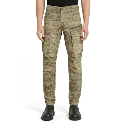 G-STAR Rovic Zip 3D Regular Tapered Pants, Pantaloni, Uomo, Multicolore (Light Toggee Shadow Camo D02190-D581-H175), 32W / 30L