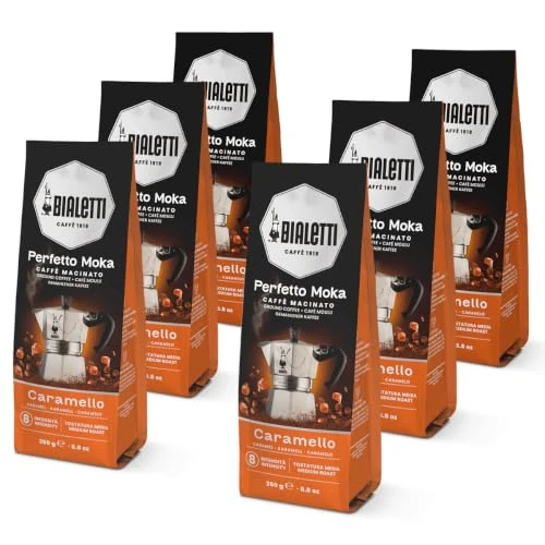 Offerta a tempo: Bialetti Perfetto Moka Caffè Macinato, 1.5 Kg, Caramello - 6 x 250 g - 0.00% da 29.00 € a 29.00 €