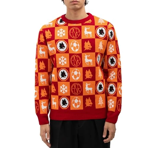Limited-time offer: AS Roma Christmas Jumper, Unisex-Adult from 38.19 GBP to 24.47 GBP (save 36%)