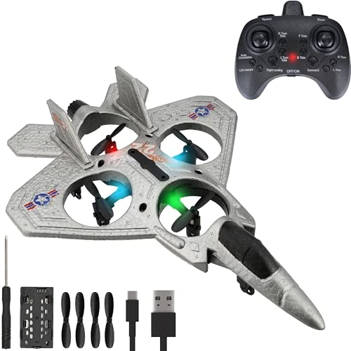 Offre limitee: Silvergear® Drone Télécommandé d’Intérieur | Design Antichoc, 3 Vitesses, Atterrissage Automatique | 4 Hélices & Éclairage LED | Batterie Rechargeable de 31.95 EUR a 24.99 EUR (economie 22%)