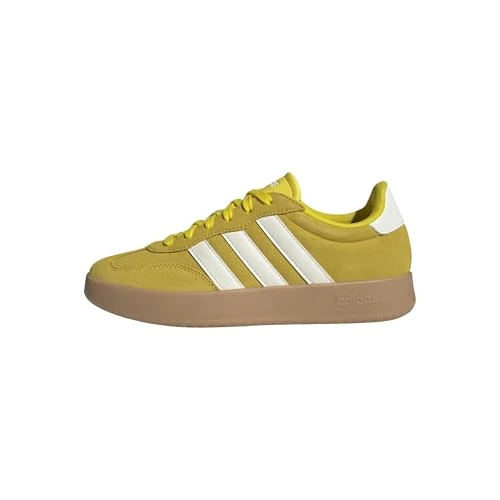 adidas Women's BARREDA Shoes, Yellow/Off White/Gum 3, 3.5 UK