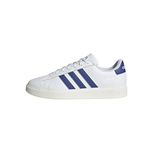 adidas Men's Grand Court 2.0 Shoes, FTWR White/semi Lucid Blue/core White, 7.5 UK