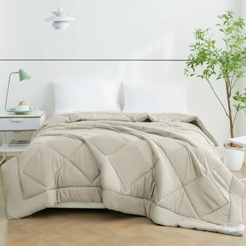 Offerta a tempo: WAVVE Piumino Letto Matrimoniale, 240x260 cm, Beige | Piumone Leggero in Microfibra Morbida, Imbottitura Premium e Traspirante in Fibra, Ideale per Primavera, Estate ed Autunno - 42% da 50.99 € a 29.77 €