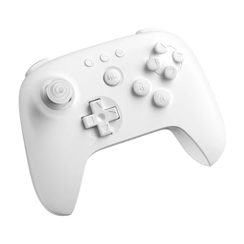 8Bitdo 64 Bluetooth Controller for Analogue 3D, Switch, Windows, and Android (White)