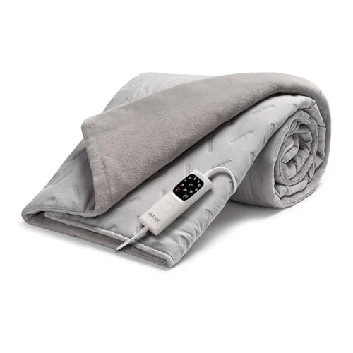 Imetec CaldoPlaid Adapto Campingdeken, ideaal voor campers, caravans, tent, 160 x 120 cm, laag verbruik, adapto-technologie, veilig, snelle opwarming, 6 temperaturen, wasbaar