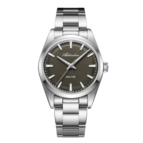 Limited offer: ADDIESDIVE 36 MM Small Dial Luxury Watches for Men 11 MM Thick Sweeping Seconds Hand Waterproof 100 M Mint Green/White/Gray Unisex Dress Watch from 88.00 EUR to 88.00 EUR (save 0%)