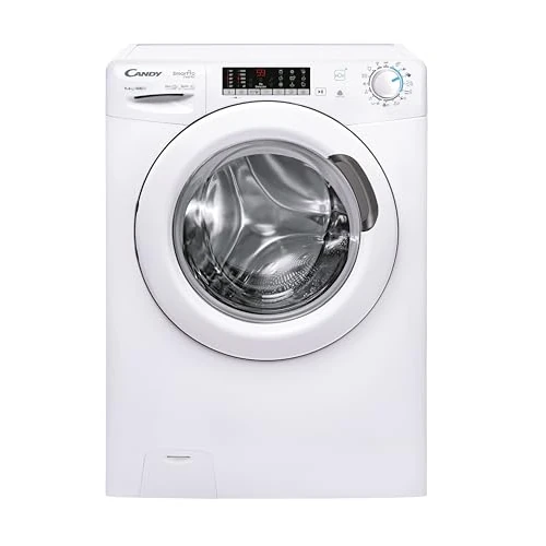 Candy Smart Pro Inverter CSOW4966TWM1-S, Lavasciuga a carica frontale, 9+6 KG, Classe A, 1400 giri, 76 dB, Cicli Rapidi, 17 programmi, Bianco, AxLxP 85x60x58 cm