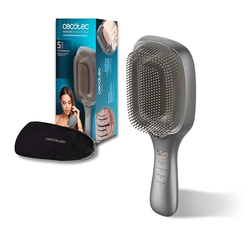 Cecotec scalp repair brush, hair restoration HairCare Revitaliser Aluminium. Modes: Massage, Oil Control, Revitalization, Vibration, Negative Ion, EMS Microcurrents, LED Light, LLLT Laser