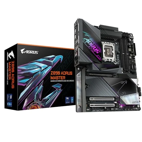Zeitlich begrenztes Angebot: GIGABYTE Z890 AORUS Master Motherboard - Unterstützt Intel Core Ultra (Serie 2) CPUs, 18+1+2 Phasen VRM, bis zu 9500MHz DDR5 (OC), 2xPCIe 5.0 + 3xPCIe 4.0, Wi-Fi 7, 10GbE LAN, Thunderbolt 4 von 537.00 € auf 477.67 € (11% Rabat