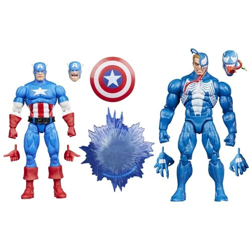 Hasbro Marvel Legends Series, Gamerverse, Captain America vs Venom, action figure collezionabili