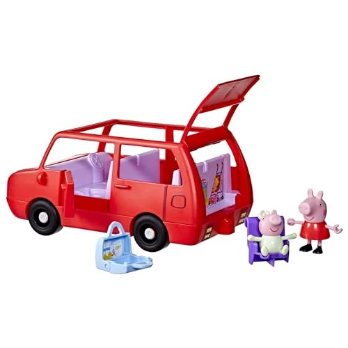 Offerta a tempo: Peppa Pig La Grande Voiture Familiale, Coffret, Jouets pour Filles, 2 Figurines Peppa et Evie, Jouets Créatif pour Enfants, Jouets dès 3 Ans - 38% da 24.99 € a 15.49 €