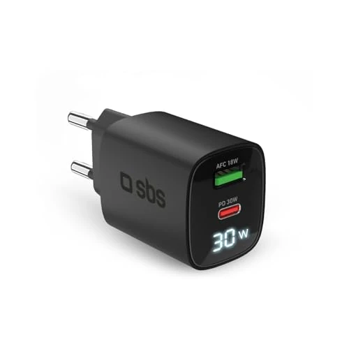 Offerta a tempo: SBS Alimentatore LCD USB-C 30W, Tecnologia GaN, Power Delivery (PD 3.0 PPS) - 27% da 14.99 € a 10.99 €