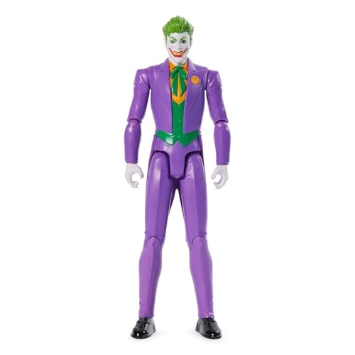 DC Comics - Statuetta Il Joker 30 cm - Joker Figura articolata - Crea i tuoi combattimenti fumetti - supereroe e super cattivo - giocattolo da collezione - giocattolo per bambini 3 anni e +