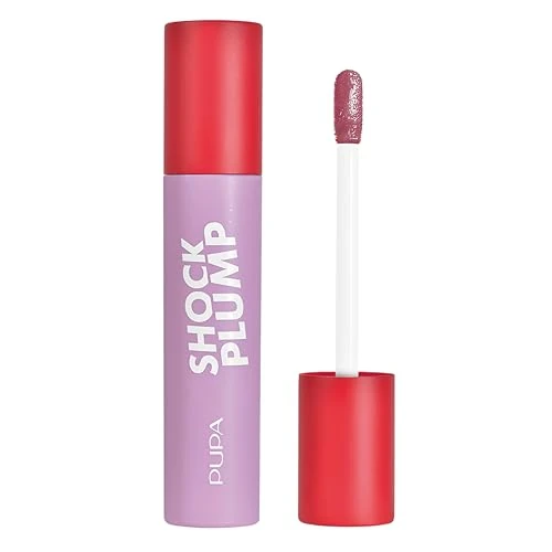 Pupa Gloss Labbra Shock Plump Volumizzante Istantaneo - Labbra più Carnose e Rimpolpate a Lungo, Attivi Termo-Crio (Peperoncino e Mentolo) Texture Super Glossy - (Colore 004 Cherry Cola)