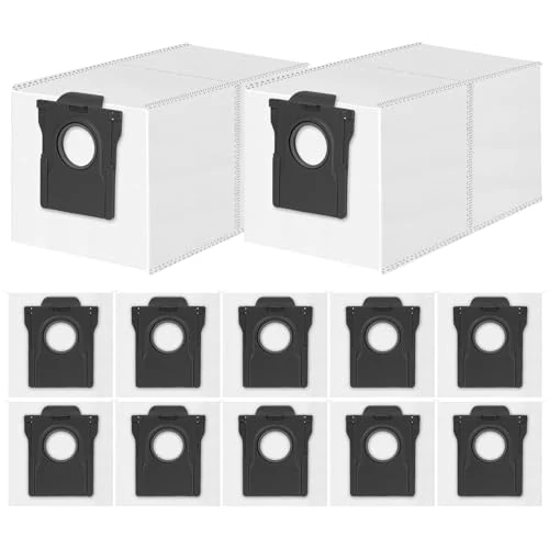 Offerta a tempo: 12 Sacchetti Polvere per Dreame L10/L40/L50/L40s/L50s/AE/L10s Pro Ultra, L20/X40/X50/Aqua10 Ultra, per Mova S70/E30/E40/P50/P50s/Z60 Ultra Aspirapolvere, Sacchetto Ricambio Grande Capacità da 3,2L - 14% da 19.98 € a 17.13 €