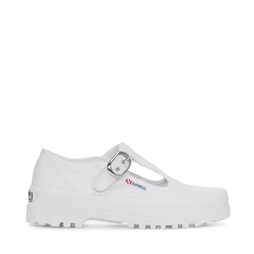 Offerta a tempo: SUPERGA - Sneakers, Donna, Bianco, Cotone, Lifestyle, 2541 Mary Jane Alpina, Taglia: 40 - 29% da 54.99 € a 38.99 €