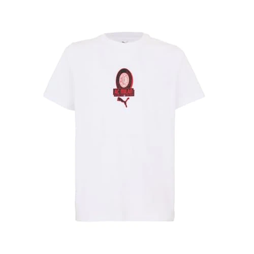 Offerta a tempo: A.C. Milan - T-Shirt FtblCulture, Maglietta con Logo Puma, Prodotto Ufficiale, Adulto, Bianco, M - 33% da 30.00 € a 19.99 €
