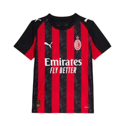 Tijdelijke aanbieding: A.C. Milan - Thuisshirt voor rennen, seizoen 2025/2026, voetbalshirt, officieel product, kinderen, 12 jaar van 55.96 EUR naar 55.96 EUR (korting 0%)