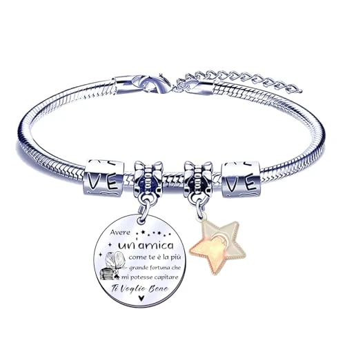 Offre limitee: FGHJK Cadeau Amie Cadeau Meilleur Amie Cadeau Noël Amie Bracelet Amitié Cadeau Amitié Anniversaire Bracelet pour Meilleure Amie Idées Cadeaux Noël 2024 Offres, L, Acier inoxydable, Pas de gemme de 11.02 EUR a 11.02 EUR (economie 0%)