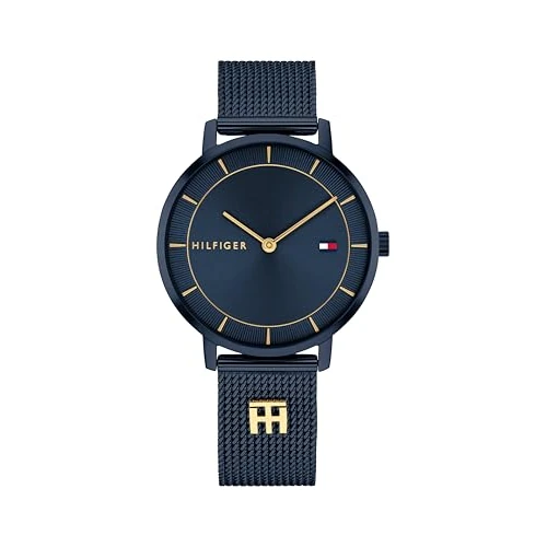 Tommy Hilfiger Reloj De Movimiento De Cuarzo De Dos Manecillas para Mujer con Correa de Malla de Acero Inoxidable Azul Marina - 1782740