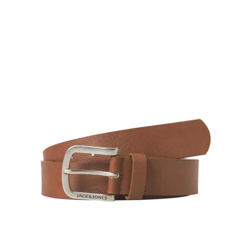 JACK & JONES Jacharry Belt Noos, Cognac, Numeric_90 Uomo