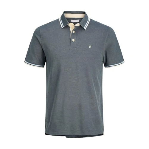 Oferta limitowana: Jack & Jones Męska koszulka polo Plus Size jednokolorowa koszulka polo, stormy pogoda, 4XL z 85.29 zł na 85.29 zł (oszczędź 0.00%)