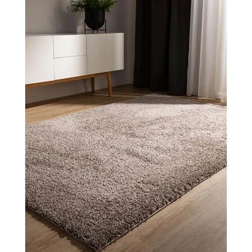 Limited offer: benuta Sohari Basic Long Pile Rug – Taupe – 80 x 150 cm – Washable – Minimalist – Soft – for Bedroom, Hallway, Dining Room – Suitable for Floor Heating from 55.90 EUR to 43.52 EUR (save 22%)