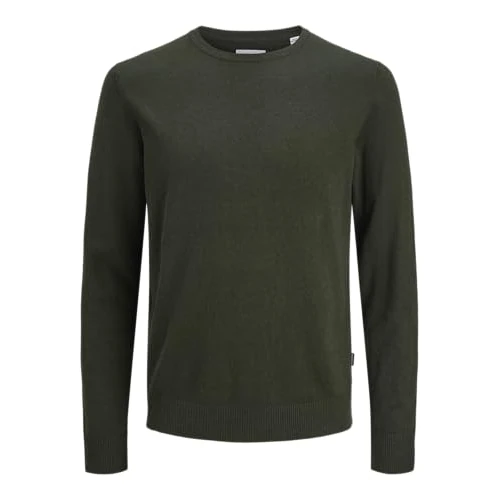 JACK & JONES Jjeemil Knit Crew Neck Noos, Maglione Lavorato a Maglia Uomo, Borsone, XL