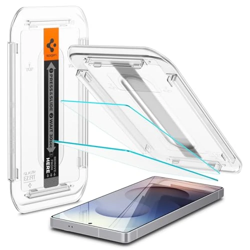 Spigen Glas.tR EZ Fit hartowane szkło ochronne na ekran do Samsung Galaxy S25 Ultra, zestaw instalacyjny w zestawie, odporne na zarysowania, krystalicznie czyste, twardość 9H