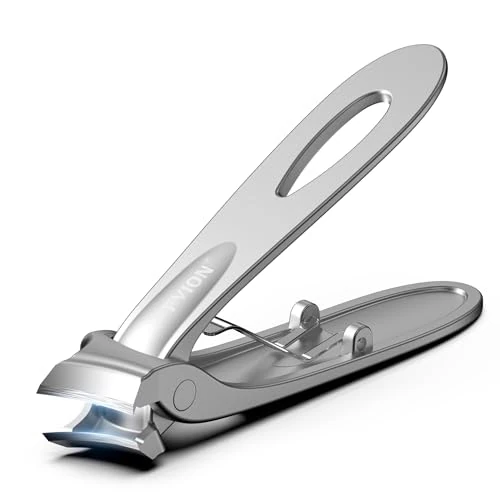 Zeitlich begrenztes Angebot: FVION Nagelknipser mit breiter Kieferöffnung für dicke Nägel, Zehennagelknipser aus Edelstahl für eingewachsene Zehennägel, Fingernagelknipser mit schräg gebogener Klinge (Silber) von 9.99 € auf 9.99 € (0.00% Rabatt)