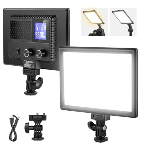 Offerta a tempo: NEEWER 9" Luce Video LED Pannello, Dimmerabile DSLR Camera Morbido - 0.00% da 56.49 € a 56.49 €