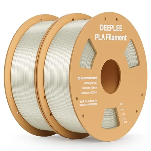 Zeitlich begrenztes Angebot: DEEPLEE PLA Filament 1.75mm, 3D Drucker Filament 2kg Klar von 21.84 € auf 18.56 € (15% Rabatt)