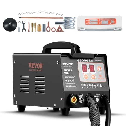 Offerta a tempo: VEVOR Saldatore a Punti, Kit di Riparazione Ammaccature con Saldatore per Prigionieri 3KW, con Saldatura a Punti Automatica Manuale e 7 modalità, Estrattore per Ammaccature, per Auto e Camion - 0.00% da 226.90 € a 226.90 €
