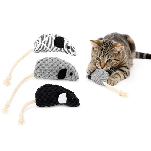 Tijdelijke aanbieding: FLAMINGO Speelgoed voor katten, mozza, muis, mix, 17,5 x 4 x 3,2 cm, met kattenkruid van 7.32 € naar 7.10 € (3% korting)