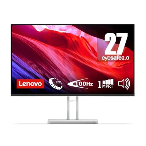 Offerta a tempo: Lenovo L27i-4A Monitor 27" FHD (1920x1080), IPS, 1ms, 100Hz, Altoparlanti integrati, Low Blue Light, Bordi Ultrasottili, Regolabile, HDMI e VGA - 25% da 159.00 € a 119.03 €