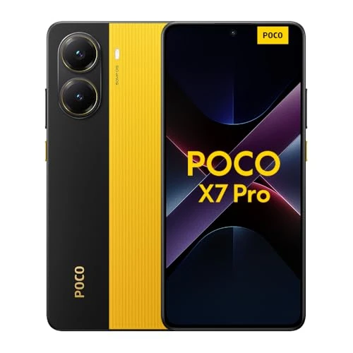Xiaomi Smartfon POCO X7 Pro, 12+512GB, żółty, ręczny aparat 50 MP z OIS, bateria 6000mAh (typ) z funkcją HyperCharge, IP68, AI (bez ładowania w zestawie)