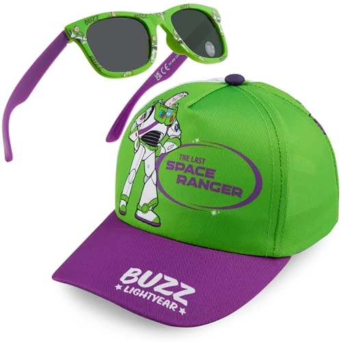 Oferta limitada: Get Trend Toy Story Gorra Infantil y Gafas de Sol Niño Set Gorra y Gafas Sol para Niños UV400 Protección Viajes Accesorios (Toy Story Verde/Morado) de 13.33 € a 7.15 € (ahorro 46%)