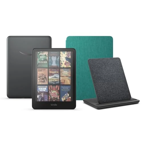 Offre limitée : Kindle Colorsoft Signature Edition (32 GB) sans publicité, une couverture en tissu Amazon et une station de chargement sans fil Made for Amazon de 381.97 EUR à 267.27 EUR (remise 30%)