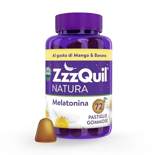 Offerta a tempo: ZzzQuil Melatonina - Integratore per Dormire - 72 Caramelle Masticabili — 28% da 27,58 € a 19,99 €