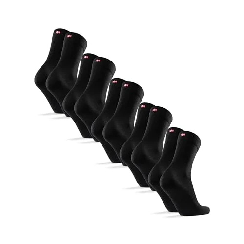 DANISH ENDURANCE Premium Merino Socken, (3|5 Paar), Warme Socken, Wollsocken, Unisex, Socken Herren & Damen, Schwarz, 43-47
