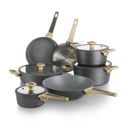 Set of 2.0 11-Piece Grey Cookware Set
