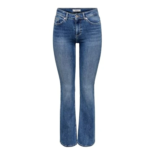 Offre limitée : ONLY Onlblush Onlblush DNM Rea260 Noos Jean évasé pour Femme Taille Moyenne, Denim Bleu médium, L / 30L de 28.09 € à 28.09 € (0.00% de remise)