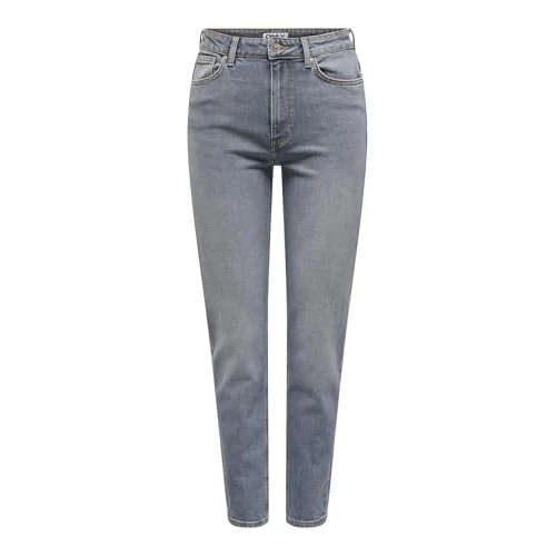 ONLY Onlemily HW Stretch Ank DNM Cro787 Noos, Special Blue Grey Denim, 28W x 30L