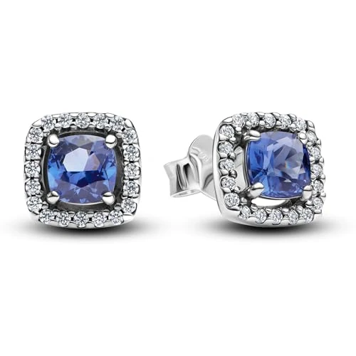 Offerta a tempo: Pandora Timeless 293551C01 Orecchini aureola blu - 40% da 79.00 € a 47.42 €