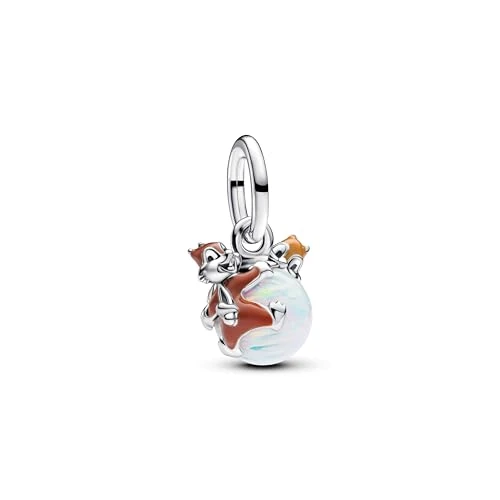 Offerta a tempo: PANDORA Moments Disney 793532C01 - Ciondolo in argento Sterling con opale, compatibile Moments e ME Braccialetti, Weiß, Argento sterling, Opale - 19% da 78.29 € a 63.20 €